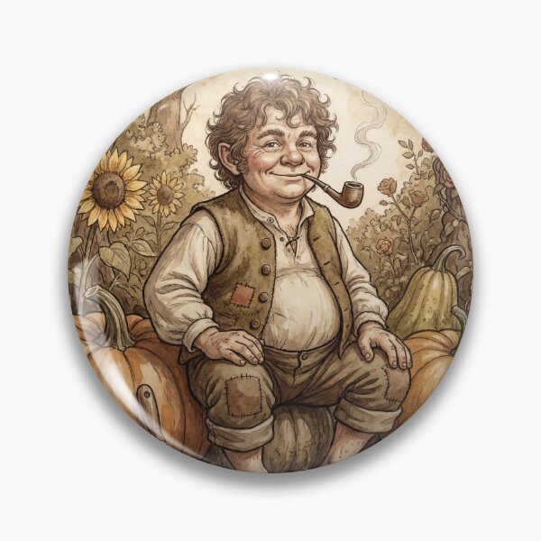 Item preview, Fantasy Halfling Gardener illustration designed and sold by Vintage Designs +.
