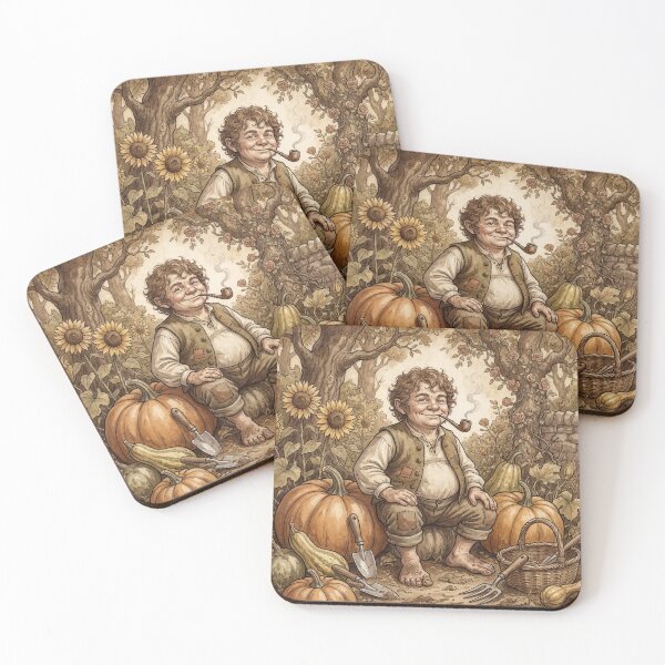 Item preview, Fantasy Halfling Gardener illustration designed and sold by Vintage Designs +.