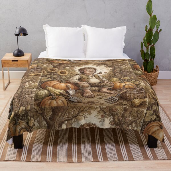 Item preview, Fantasy Halfling Gardener illustration designed and sold by Vintage Designs +.