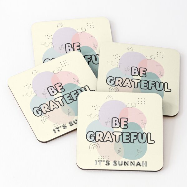 Item preview, BE GRATEFUL, IT’S SUNNAH - Islamic Graphic Abstract Pastel Minimalist Aesthetic Muslim Gift Design designed and sold by D-Islamic.