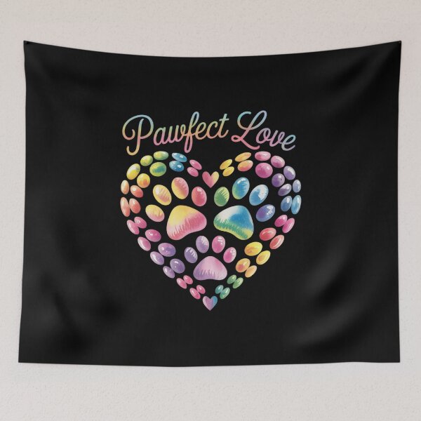 Item preview, Tie Dye Love Dog Paw Print Animal Paw Dog  designed and sold by InspiredFoul.