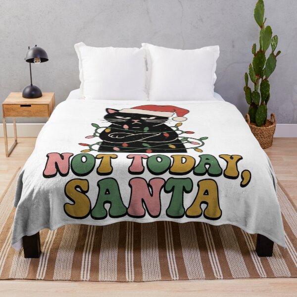 Item preview, Funny Anti-Christmas Black Cat Retro Holiday designed and sold by shellymope.
