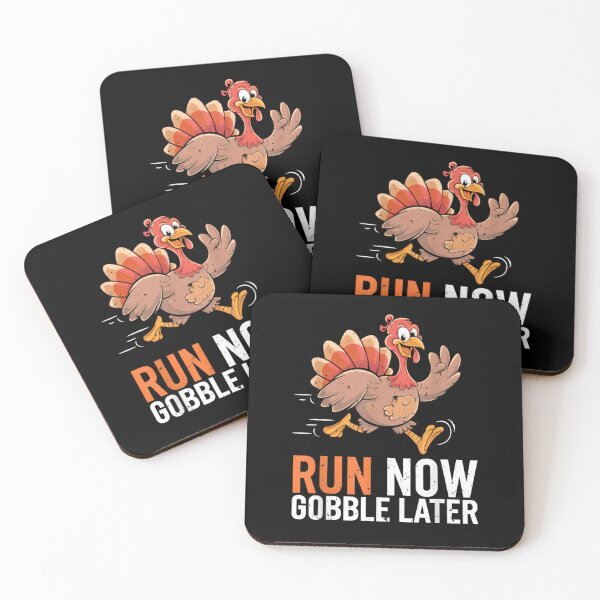 Item preview, Run Now Gobble Later Running Funny Thanksgiving Turkey Trot designed and sold by DoodleUrban.