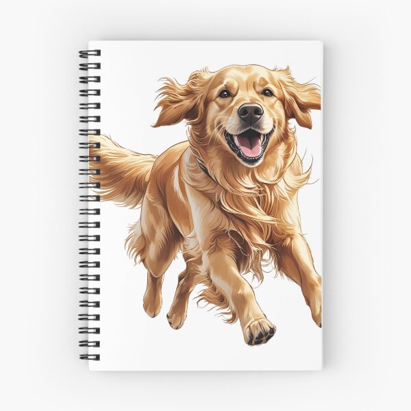 Item preview, Golden Retriever Running Design Happy Smiling Dog Runs Illustration designed and sold by bestggraphico.