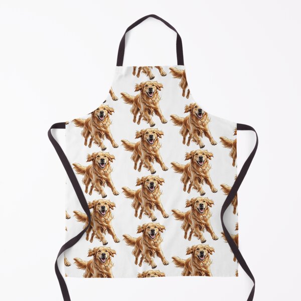 Item preview, Golden Retriever Running Design Happy Smiling Dog Runs Illustration designed and sold by bestggraphico.