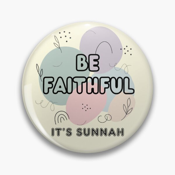 Item preview, BE FAITHFUL, IT’S SUNNAH - Islamic Graphic Abstract Pastel Minimalist Aesthetic Muslim Gift Design designed and sold by D-Islamic.