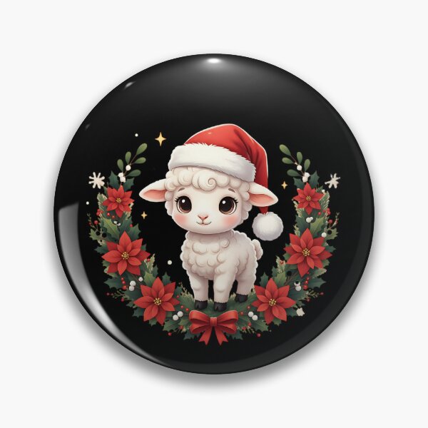 Item preview, Christmas Lamb – Cute Festive Holiday Cartoon Design designed and sold by Taans-Creation.