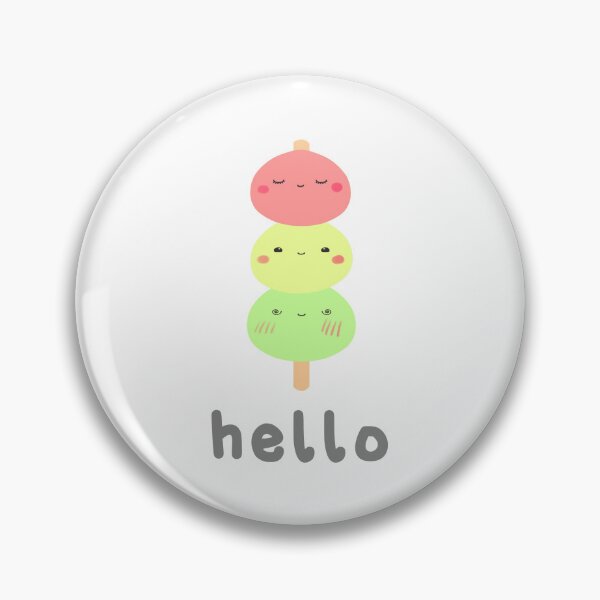 Item preview, Hello Kawaii Dango Cute Hanami Japanese Dessert Asian Snack designed and sold by kristinedesigns.