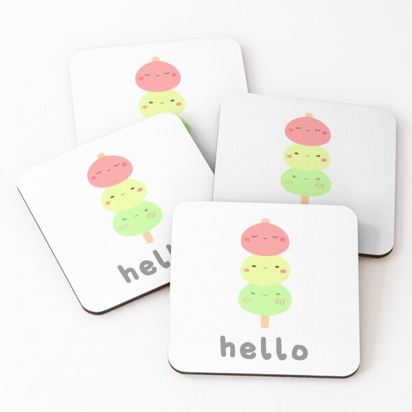 Item preview, Hello Kawaii Dango Cute Hanami Japanese Dessert Asian Snack designed and sold by kristinedesigns.