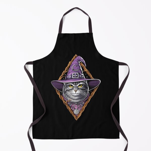 Item preview, Cat Witch Purple Hat Mystic Feline designed and sold by RyanKRaitz.