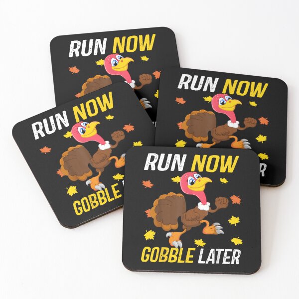 Item preview, Run Now Gobble Later Running Funny Thanksgiving Turkey Trot designed and sold by DoodleUrban.