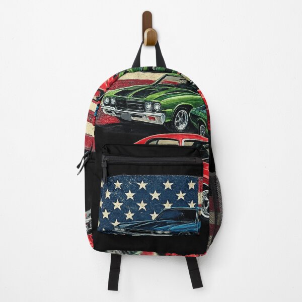 Item preview, American Flag Classic Muscle Cars Vintage Artwork designed and sold by haitrieuic96.