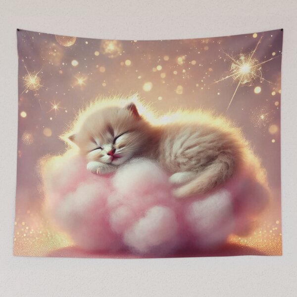 Item preview, Dreamy Cat in the Clouds designed and sold by SkaiKat95.