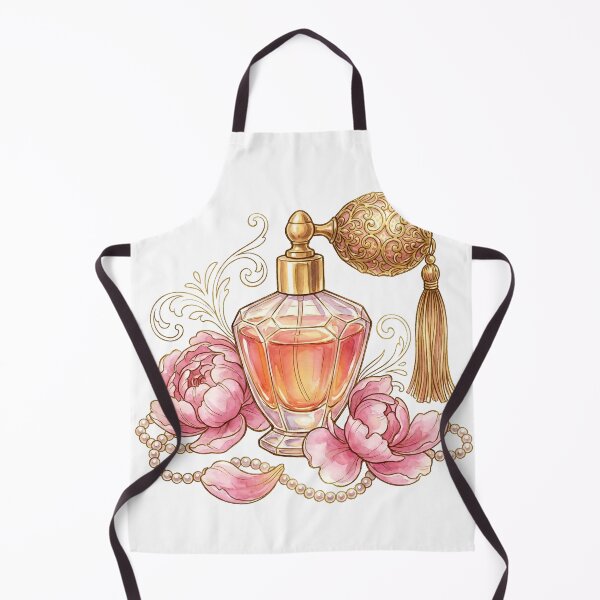 Item preview, Vintage Perfume Bottle with Peonies – Elegant Floral Beauty Art designed and sold by Imaginationbeyond.