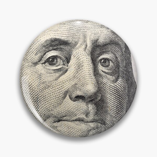 Item preview, Face of Benjamin Franklin, Hundred Dollar Bill. Original photography. designed and sold by studio838.