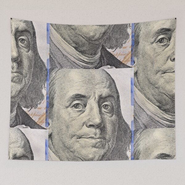Item preview, Face of Benjamin Franklin, Hundred Dollar Bill. Original photography. designed and sold by studio838.