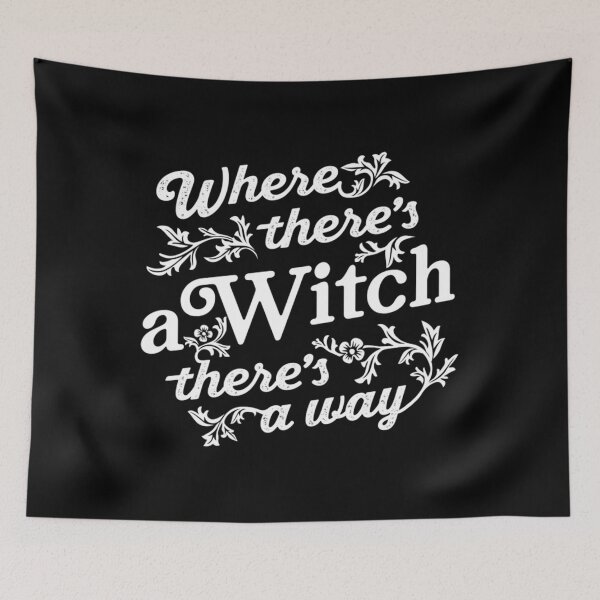 Item preview, Where There’s A Witch There’s A Way Chalk Design designed and sold by RyanKRaitz.
