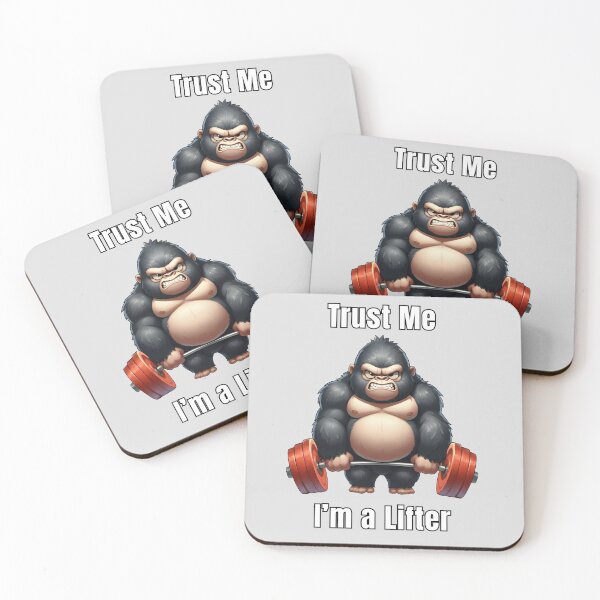 Item preview, Trust Me I'm A Lifter - Funny Gym Gorilla designed and sold by ifundesign.