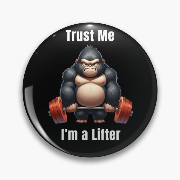 Item preview, Trust Me I'm A Lifter - Funny Gym Gorilla designed and sold by ifundesign.