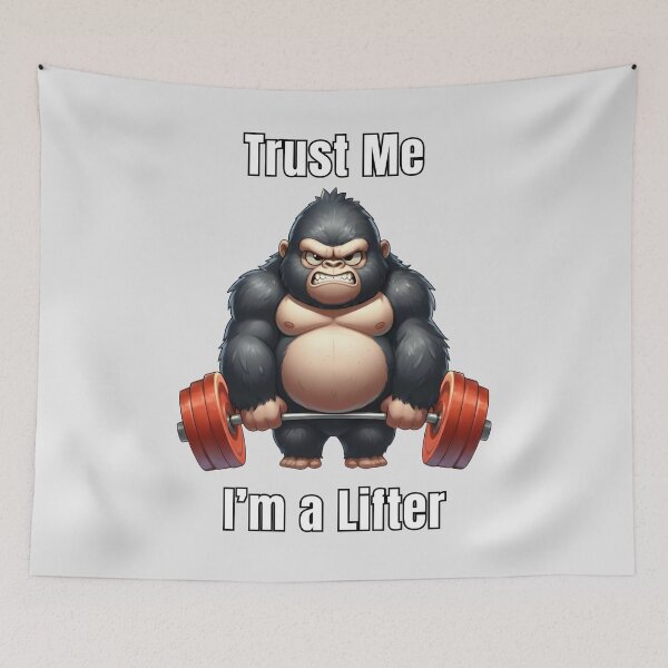 Item preview, Trust Me I'm A Lifter - Funny Gym Gorilla designed and sold by ifundesign.