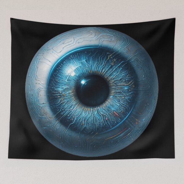 Item preview, Cybernetic Eye – Futuristic Sci-Fi Vision Core designed and sold by Abigail-rak.