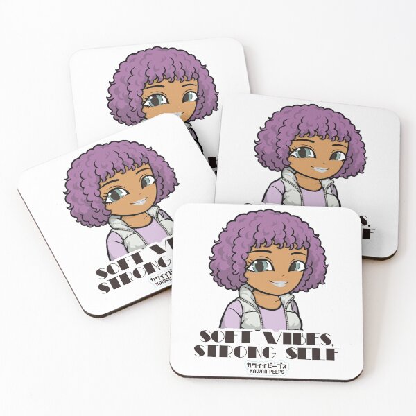 Item preview, Street Kawaii Club Soft Vibes Kawaii Girl Design – pastel aesthetic, positive vibes, soft girl energy designed and sold by P-L-Sardines.