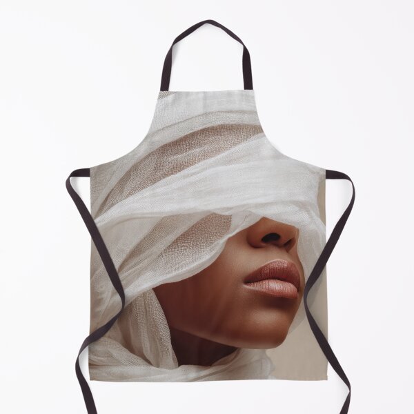 Item preview, Woman wearing a white head scarf designed and sold by anytka.