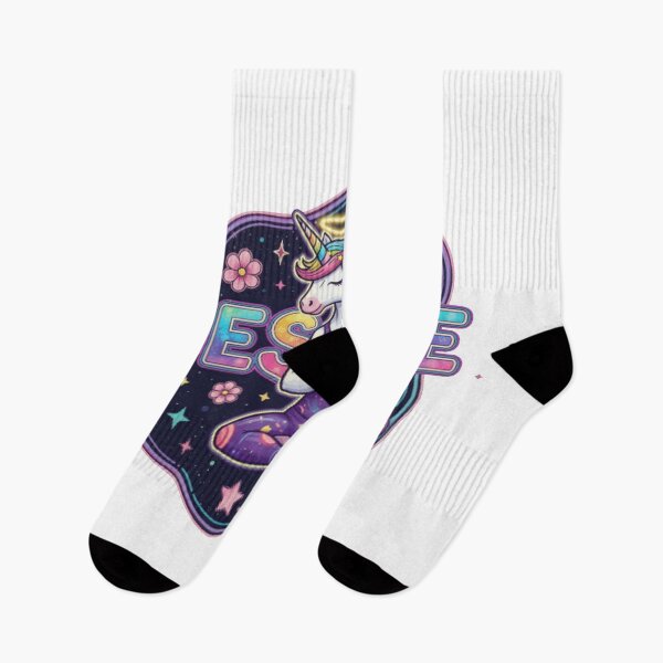 Item preview, **COLORFUL YOGA ANGEL UNICORN❤ Flowers⭐Design designed and sold by WorthyByDwethi.