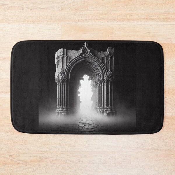 Item preview, Gothic Portal in Black & White – Dark Fine Art Architecture designed and sold by Roberta Calabrese.