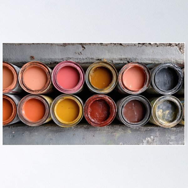 Item preview, Line of colorful paint cans designed and sold by anytka.