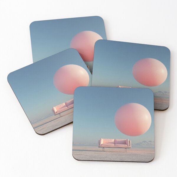 Item preview, Floating pink sphere above a couch designed and sold by anytka.