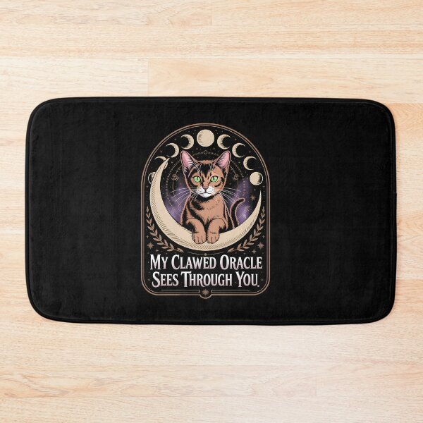 Item preview, Fases lunares del Witchcore del gato abisinio místico designed and sold by RyanKRaitz.
