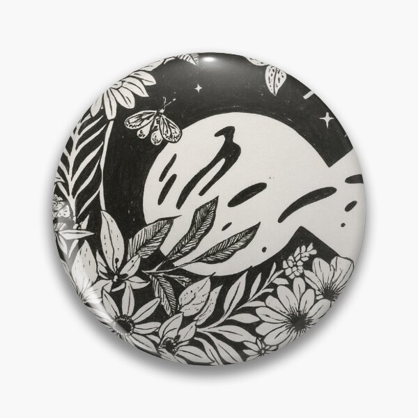Item preview, Flowered black and white capital C designed and sold by LCS-Dublin8.