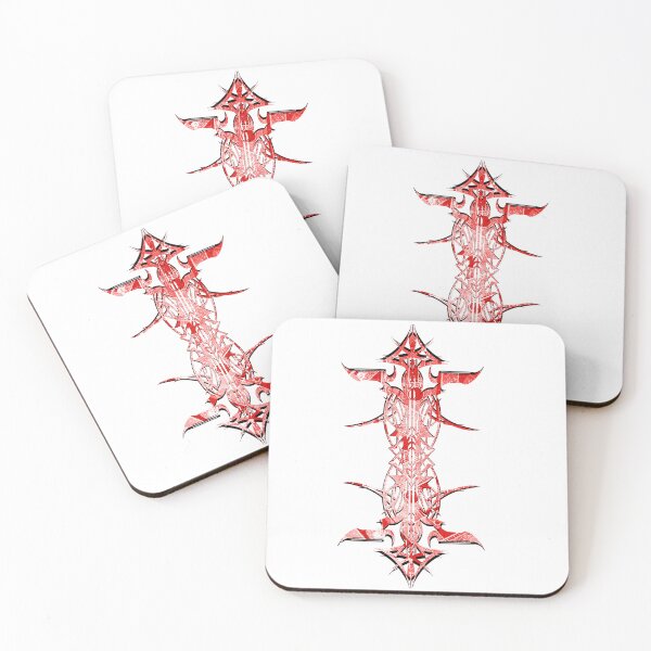 Item preview, Abstract Printed Pin Stripes - Matrix Red + Black on White Background designed and sold by Elizabeth-Banks.