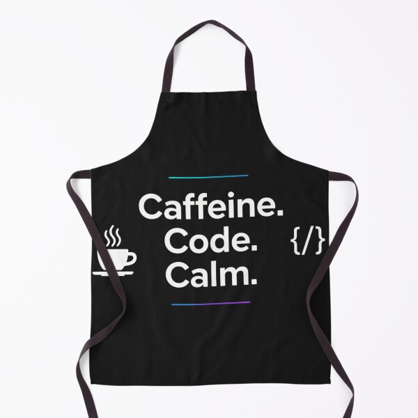 Item preview, Caffeine Code Calm – Programmer Coffee Lover Minimalist Design designed and sold by Inkspire House.
