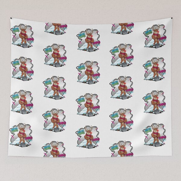 Item preview, Grumpy Reindeer Shoveling Snow – Winter Chores Humbug Comic Art designed and sold by MiszungART.