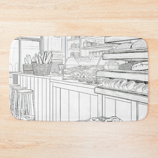 Item preview, Sweet Temptation Bakery Drawing designed and sold by Venon28.