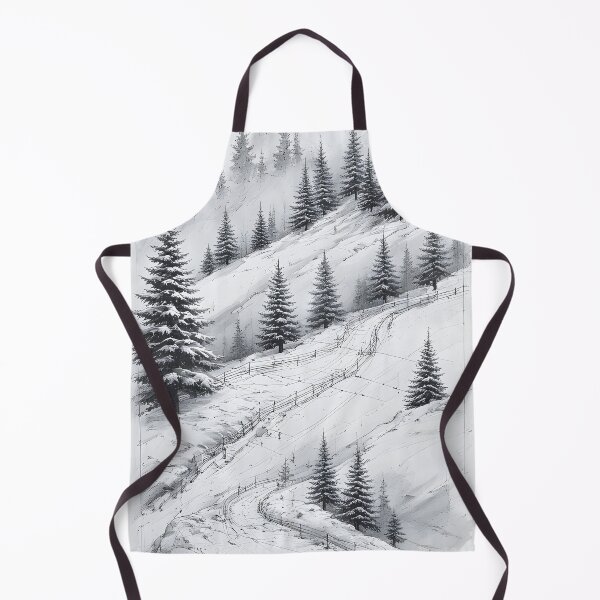 Item preview, Winter landscape with snow-covered trees and path designed and sold by Mianku | Für das Leben.