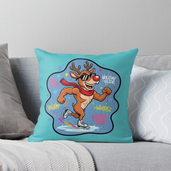Item preview, Ice Skating Reindeer – Holiday Glide Athletic Christmas Comic designed and sold by MiszungART.