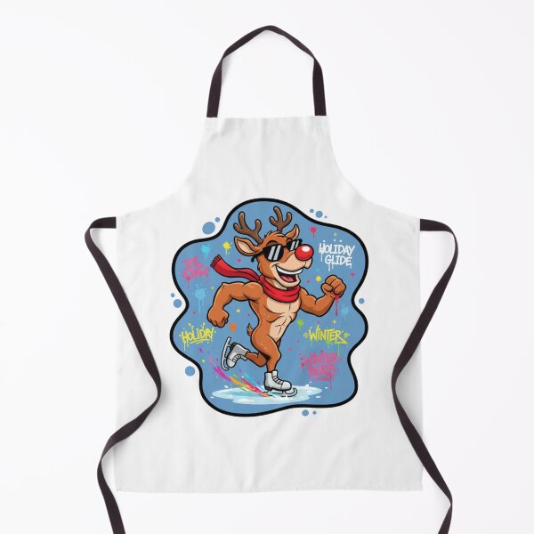 Item preview, Ice Skating Reindeer – Holiday Glide Athletic Christmas Comic designed and sold by MiszungART.