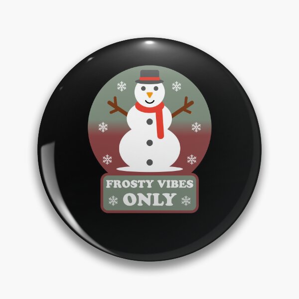 Item preview, Frosty Vibes Only - Winter Snowman Christmas Holiday Cheer designed and sold by Shape Snip Studio.