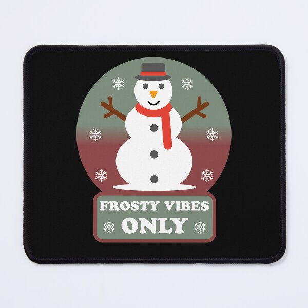 Item preview, Frosty Vibes Only - Winter Snowman Christmas Holiday Cheer designed and sold by Shape Snip Studio.