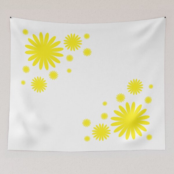Item preview, WHITE WITH YELLOW FLOWERS designed and sold by Art2Be-Studio.
