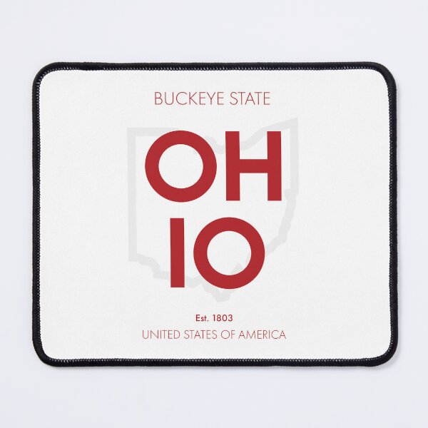 Item preview, OHIO TRAVEL ART – Modern Typographic Travel Design designed and sold by MarkedArtPrints.