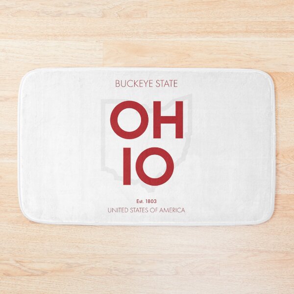 Item preview, OHIO TRAVEL ART – Modern Typographic Travel Design designed and sold by MarkedArtPrints.