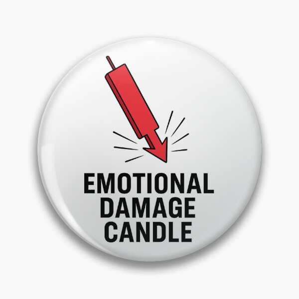Item preview, Emotional Damage Candle – Oversized Trader Pain Graphic designed and sold by techy-rrr.