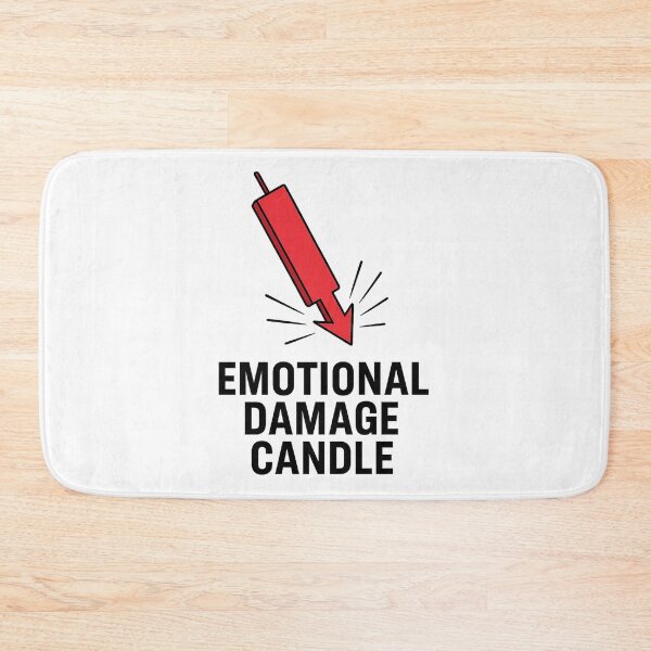 Item preview, Emotional Damage Candle – Oversized Trader Pain Graphic designed and sold by techy-rrr.