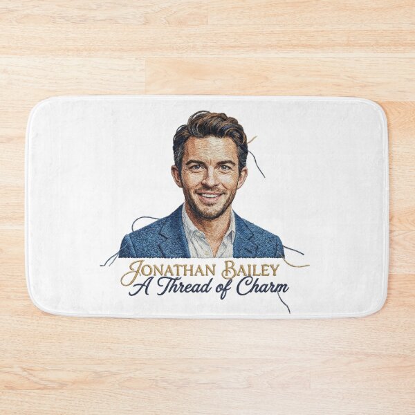 Item preview, Jonathan Bailey "A Thread of Charm" – Realistic Embroidery Art Style designed and sold by Gurjeetpixelart.