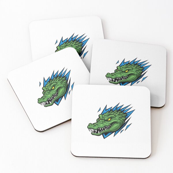 Item preview, Aggressive Crocodile Head Mascot- Wild Reptile Design designed and sold by Raju2018.