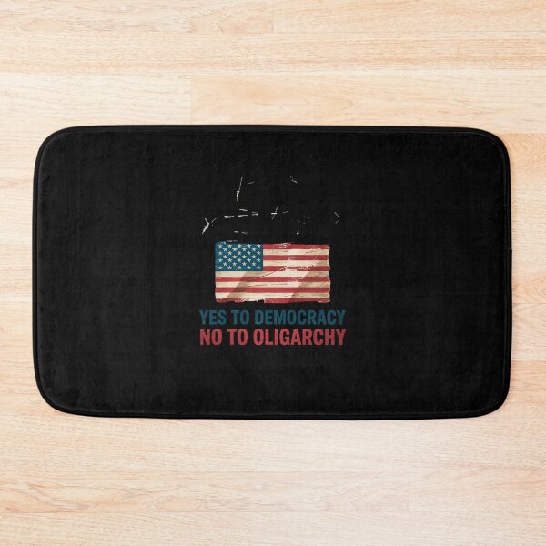 Item preview, Yes Democracy No Oligarchy DOGE Pro America Flag Anti Trump  designed and sold by MathisBellanger.